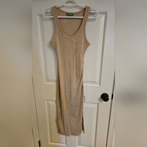 J. Crew Beige Sleeveless Maxi Dress